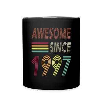 Awesome since 1997 - Tasse einfarbig - Schwarz - Vorne