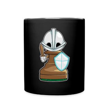 Pawn Pawn Chess - Full Colour Mug - black - Front