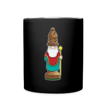 Chess piece Runner Chess - Full Colour Mug - black - Front