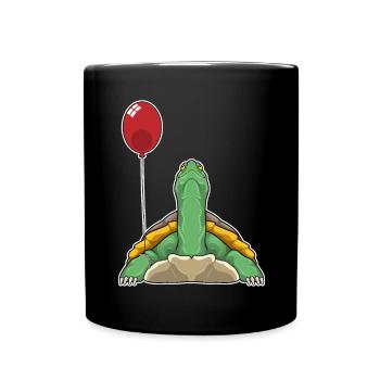 Ballon de tortue - Mug uni - noir - Devant