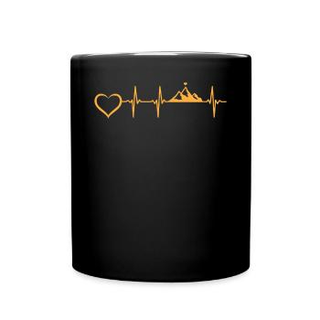 Randonnée en montagne Trekking en montagne - Mountain Heart - Mug uni - noir - Devant