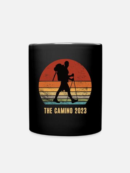 Camino 2023 Santiago de Compostela Jakobsweg Tour - Tasse einfarbig - Schwarz