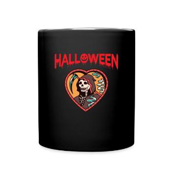 Halloween Grim Reaper Scythe of Death Reaper Angel - Full Colour Mug - black - Front
