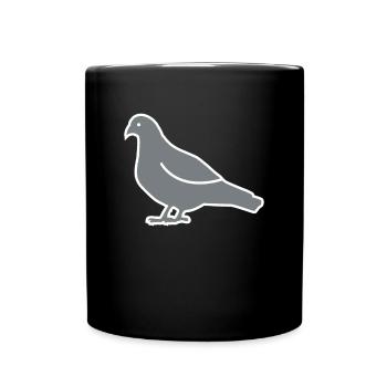 Grey Dove Shirt Gift - Full Colour Mug - black - Front
