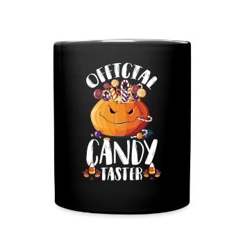 Candy Taster Halloween Party Nightmare Pumpkin - Full Colour Mug - black - Front