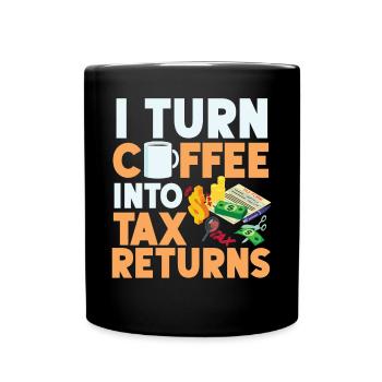 Comptable Teneur de livres Comptabilité - Mug uni - noir - Devant