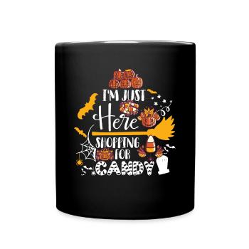 Cauchemar de la fête d’Halloween sur la lune, le joyeux Hal - Mug uni - noir - Devant