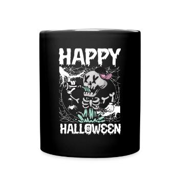 Halloween Costume Pumpkin Attack Nightmare - Full Colour Mug - black - Front