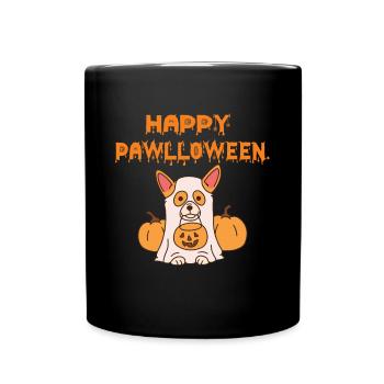 Mignon Corgi Costume Happy Halloween Party Dog - Mug uni - noir - Devant