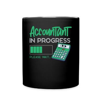 Accountant Bookkeeper Accounting - Full Colour Mug - black - Front