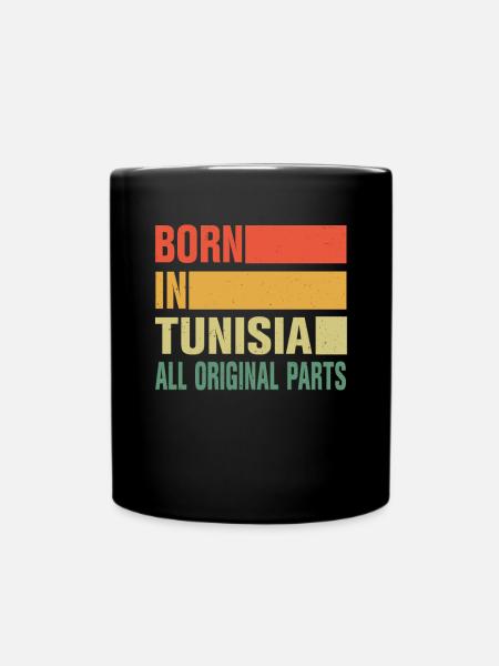 Né en Tunisie - Mug uni - noir