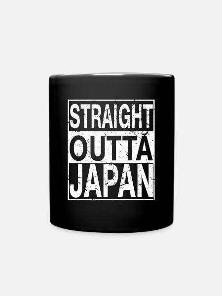 Japan Straight outta Japan - Full Colour Mug - black