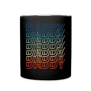 Papa Rétro Vintage Fête des Pères - Mug uni - noir - Devant