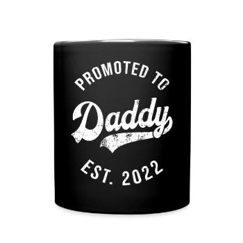 Mens Funny 1ère fois Papa Est 2022 Première fête des pères - Mug uni - noir - Devant