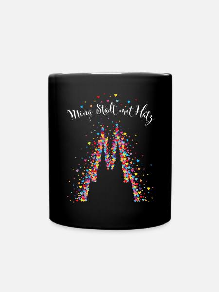 Kölner Karneval Dom Kölsch Kölle Köln Colonia - Tasse einfarbig - Schwarz