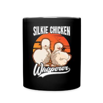 Silkie Chicken Whisperer Silk Chicken Whisperer - Full Colour Mug - black - Front