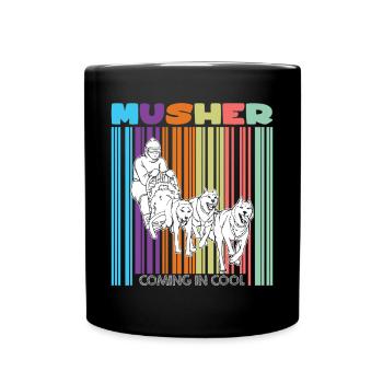 Chien de traîneau Course Sled Dogs Cadeau - Mug uni - noir - Devant