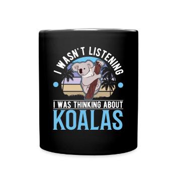Amoureux des koalas Ours koala - Mug uni - noir - Devant