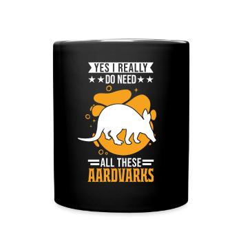 Aardvark Gift Aardvark - Full Colour Mug - black - Front