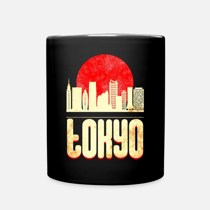 Tokyo Japan Skyline - Full Colour Mug - black