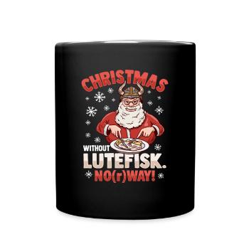 Noël sans Lutefisk? Norvège - Mug uni - noir - Devant