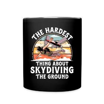 Skydiving Parachuting Parachute - Full Colour Mug - black - Front