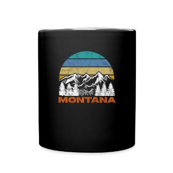 Montana Amérique États-Unis Helena Mountains Cadeau - Mug uni - noir - Devant