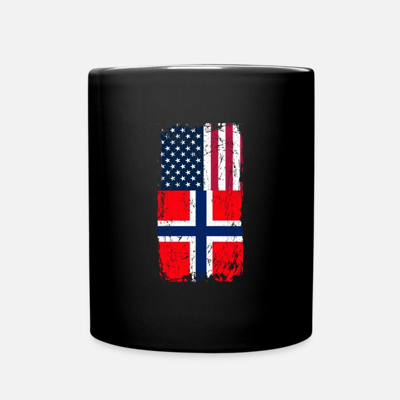 Norway America - Full Colour Mug - black