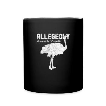 Oiseau d’autruche Animal Cadeau de safari d’autruche d’Afrique - Mug uni - noir - Devant