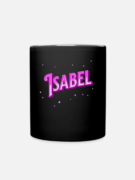 Isabel name personalized - Full Colour Mug - black