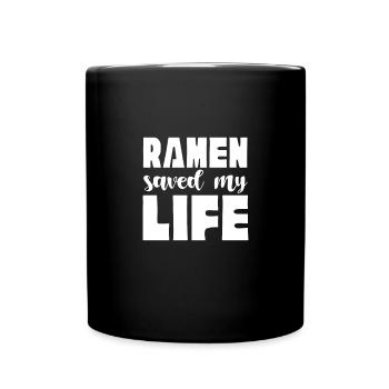Ramen - Tasse einfarbig - Schwarz - Vorne