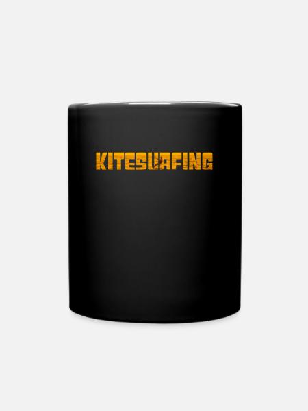 kite surfen - Tasse einfarbig - Schwarz