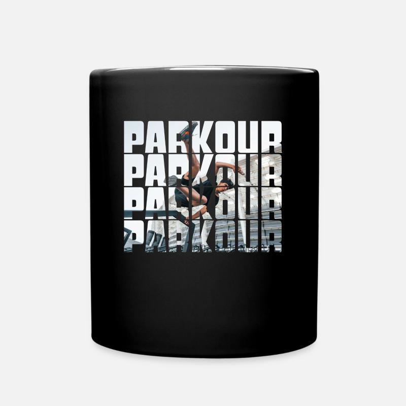 parkour - Tasse einfarbig - Schwarz