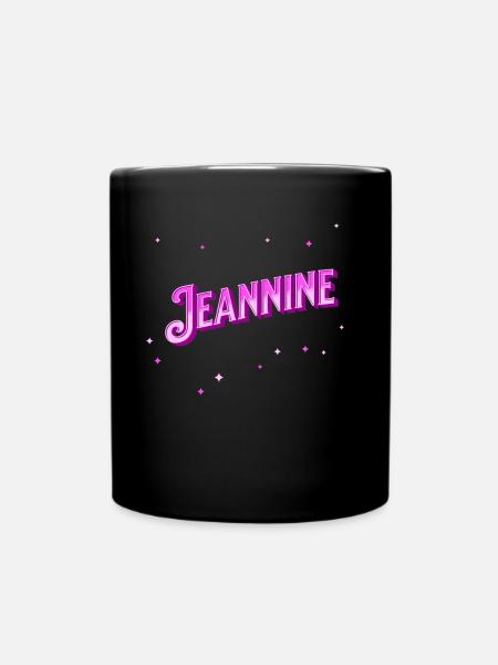 Jeannine nom personnalisé - Mug uni - noir
