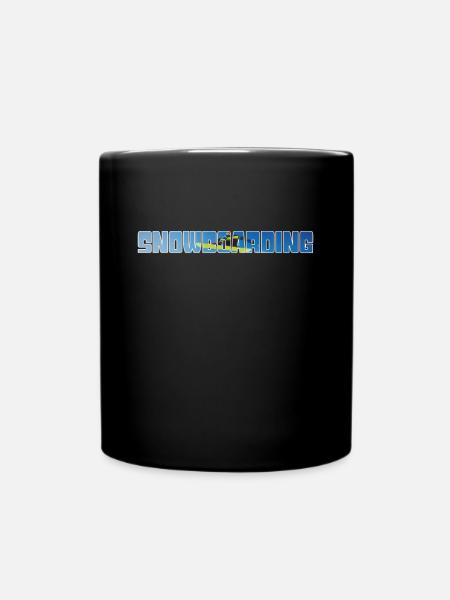 snowboarding - Tasse einfarbig - Schwarz