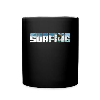 Surf - Mug uni - noir - Devant