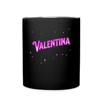 Le prénom de Valentina personnalisé - Mug uni - noir - Devant