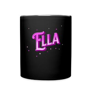 Ella name personalized - Full Colour Mug - black - Front