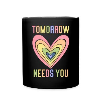 Anxiety Depression Mental Health - Full Colour Mug - black - Front