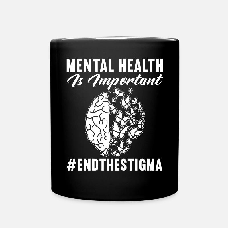 Ängste Depression Psychische Gesundheit - Tasse einfarbig - Schwarz