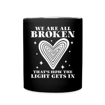 Anxiety Depression Mental Health - Full Colour Mug - black - Front