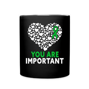 Anxiety Depression Mental Health - Full Colour Mug - black - Front