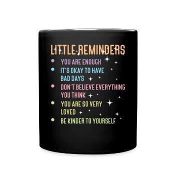 Anxiety Depression Mental Health - Full Colour Mug - black - Front