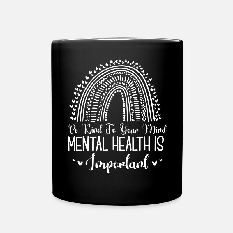 Ängste Depression Psychische Gesundheit - Tasse einfarbig - Schwarz