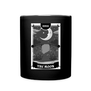 Anime -Tarot -Karte der Mond Gothic - Tasse einfarbig - Schwarz - Vorne