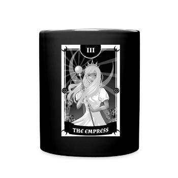 Anime -Tarot -Karte die Kaiserin Gothic - Tasse einfarbig - Schwarz - Vorne