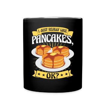 J’aime beaucoup les crêpes - Mug uni - noir - Devant