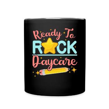 Prêt à faire vibrer Enseignante en garderie Éducatrice en garderie - Mug uni - noir - Devant