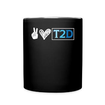 Diabète de type 2 DT2 Sensibilisation au diabète du guerrier - Mug uni - noir - Devant