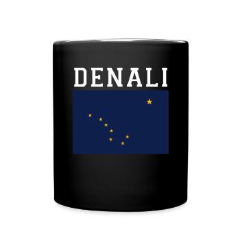 Alaska Gift USA Nature Bear Denali Grizzly Forest - Full Colour Mug - black - Front